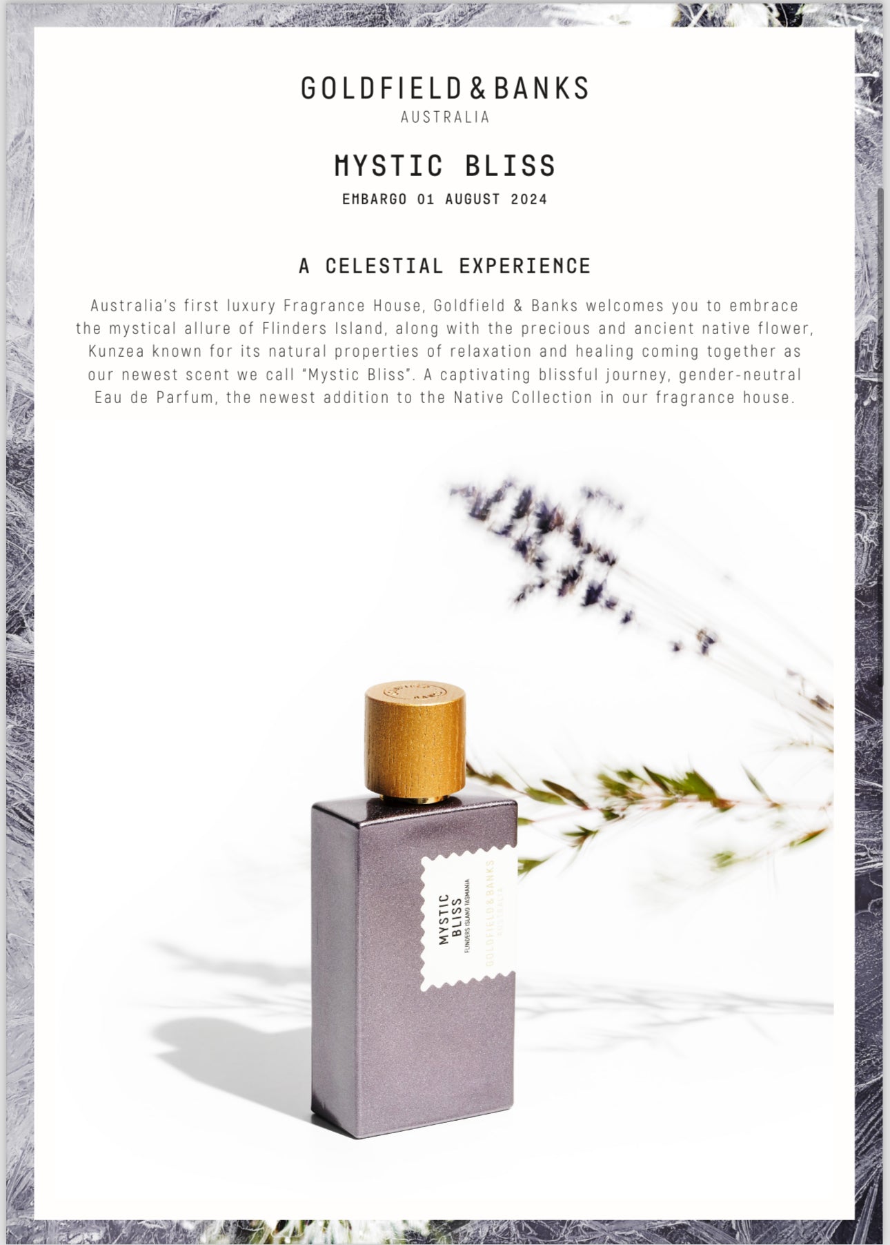 Mystic Bliss Goldfield & Banks Parfum Sample