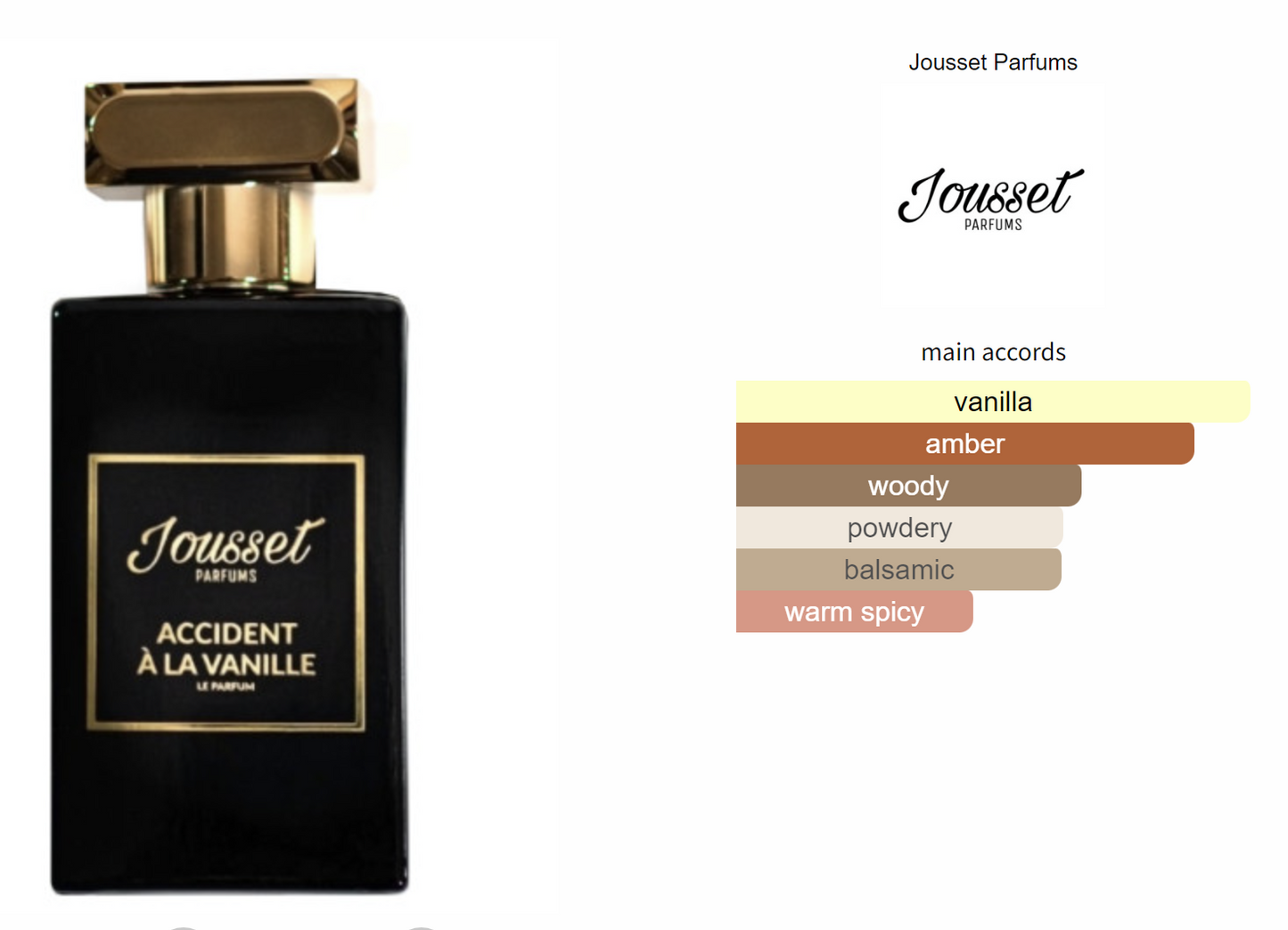 Accident À La Vanille Jousset Parfums Extrait De Parfum Sample