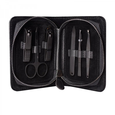 Benjamin Barber Black Manicure Set 6 pieces