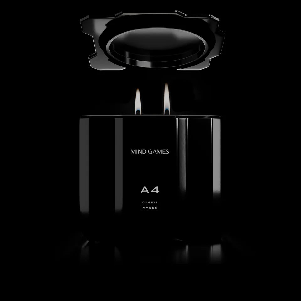 Mind Games A4 Black Queen Cassis Amber 10oz Luxury Candle 283g