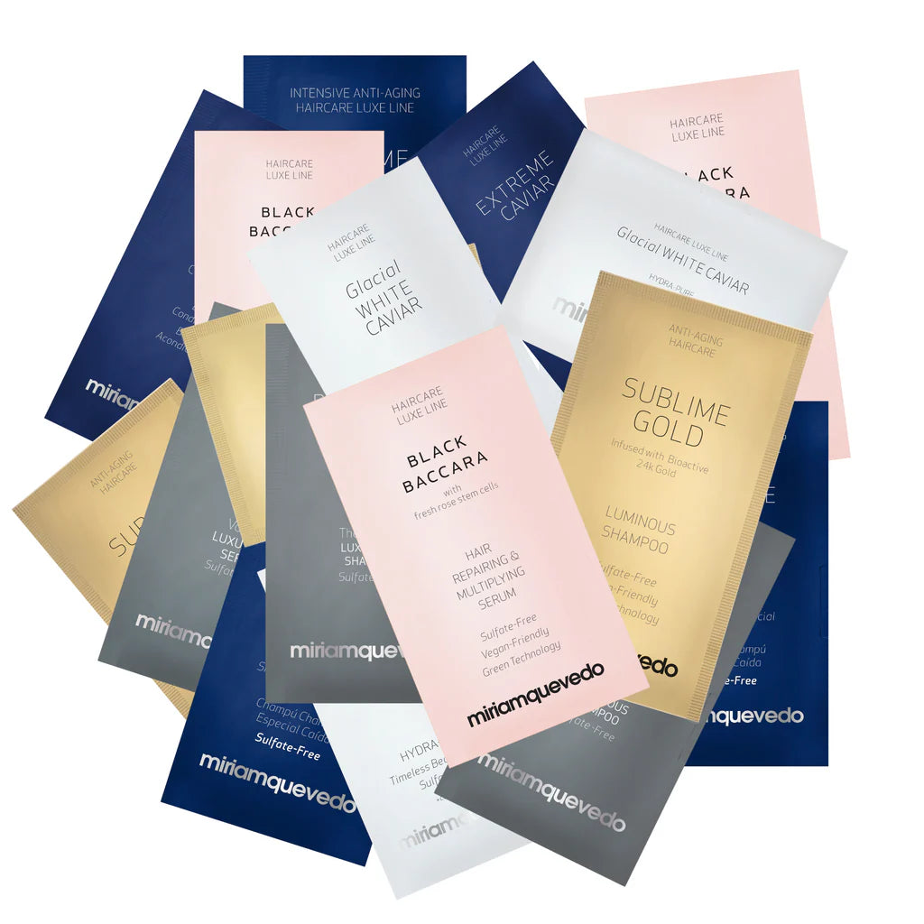 Miriam Quevedo Vareprøver Pose med diverse testere