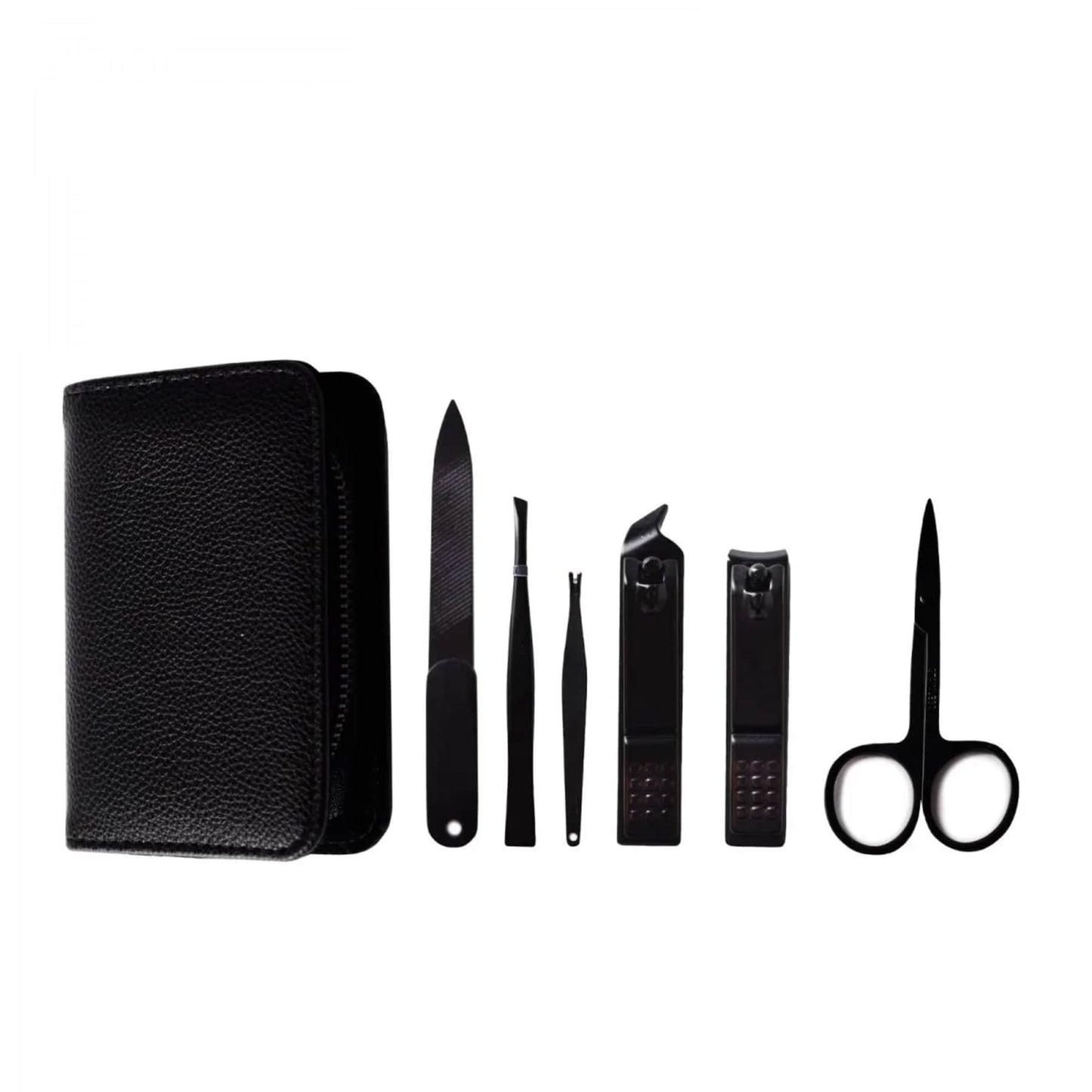 Benjamin Barber Black Manicure Set 6-pieces