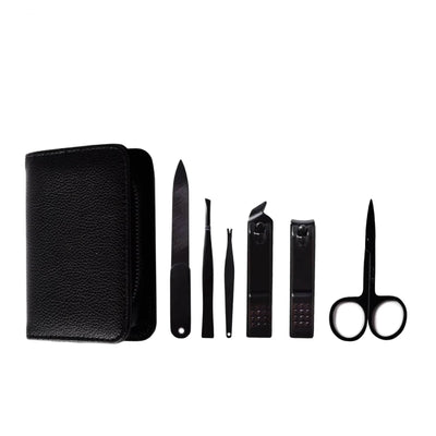 Benjamin Barber Black Manicure Set 6-pieces