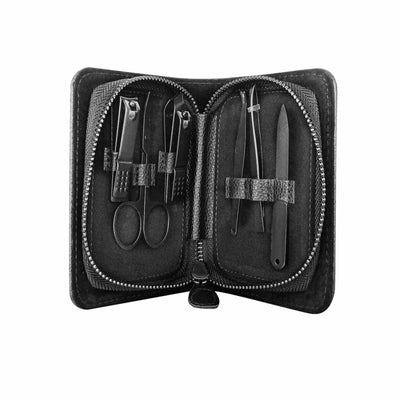 Benjamin Barber Black Manicure Set 6-pieces