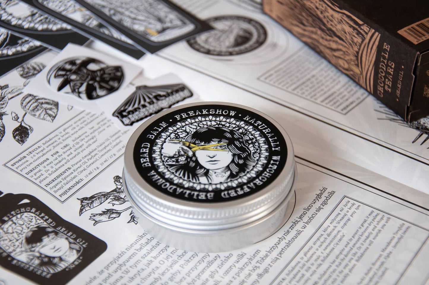 Belladonna FreakShow SkjeggBalm Basilikum og Bjørnebær 50ml