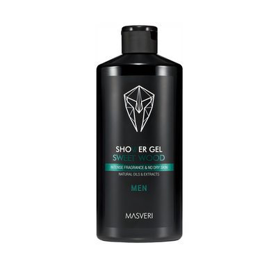 Masveri Dusjsåpe- Sweet Wood 300 ml- Tuxedo.no - Nettbutikk - On Demand Barbers Oslo Norway