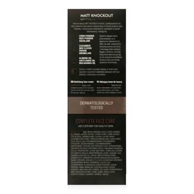 Masveri Ansiktskrem for Menn Matt Knockout 75 ml- Tuxedo.no - Nettbutikk - On Demand Barbers Oslo Norway