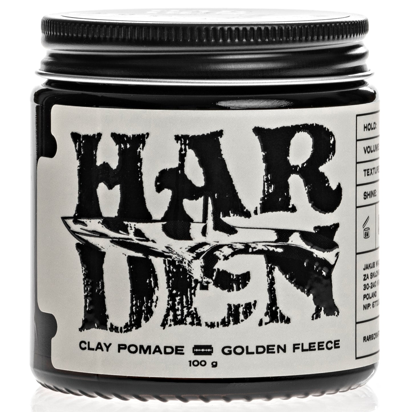 ON DEMAND BARBERS - Harden Golden Fleece Rarecraft Clay Hår Pomade 100g