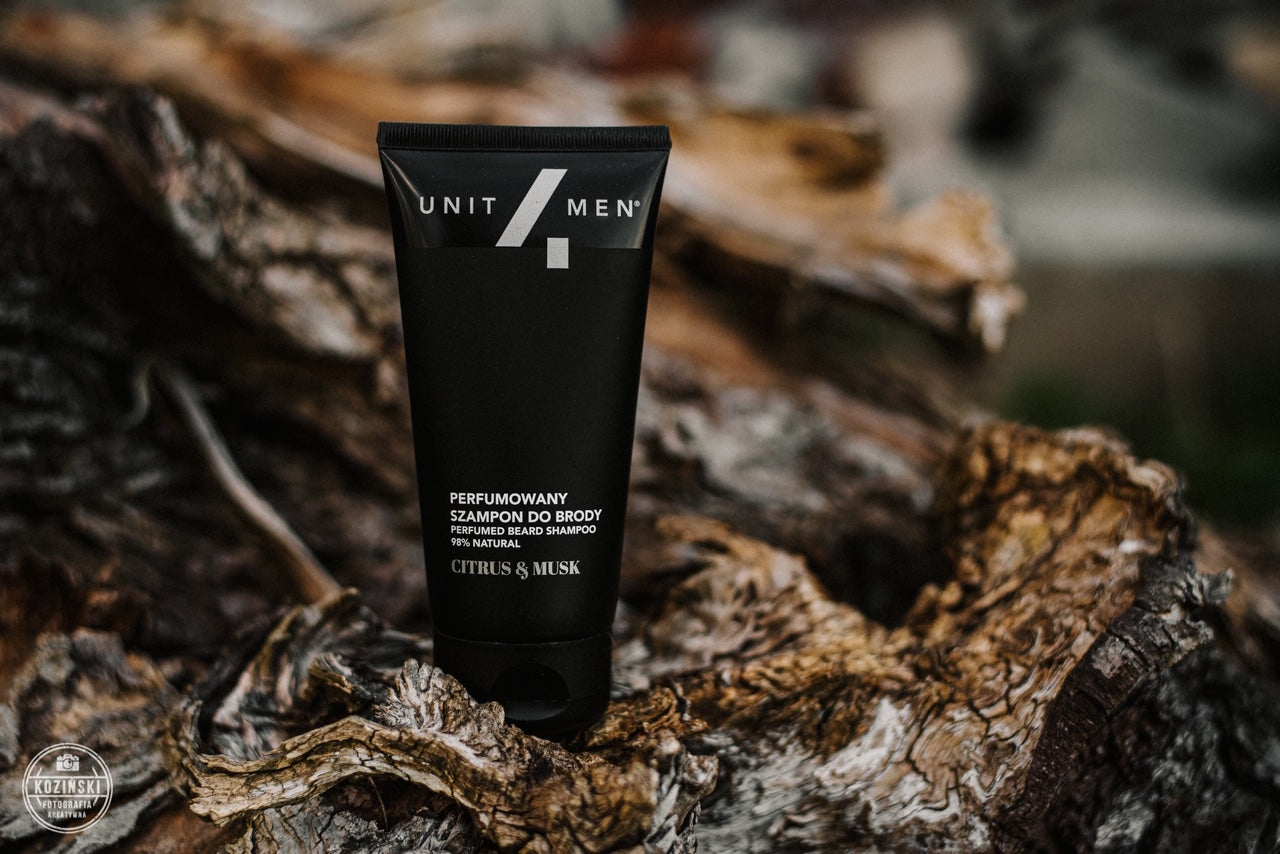 Unit4Men Skjeggsjampo Sitrus&Musk 100ml- Tuxedo.no - Nettbutikk - On Demand Barbers Oslo Norway