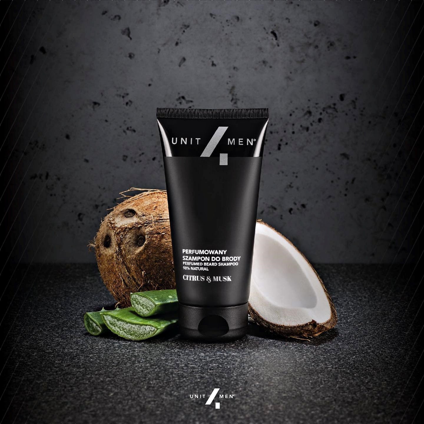 Unit4Men Skjeggsjampo Sitrus&Musk 100ml- Tuxedo.no - Nettbutikk - On Demand Barbers Oslo Norway
