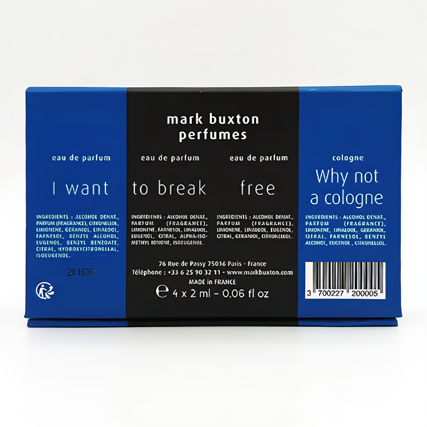 ON DEMAND BARBERS OSLO - Mark Buxton Parfymer - The Freedom Collection Duftprøver Sett 4x2ml