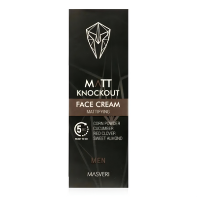 Masveri Ansiktskrem for Menn Matt Knockout 75 ml- Tuxedo.no - Nettbutikk - On Demand Barbers Oslo Norway