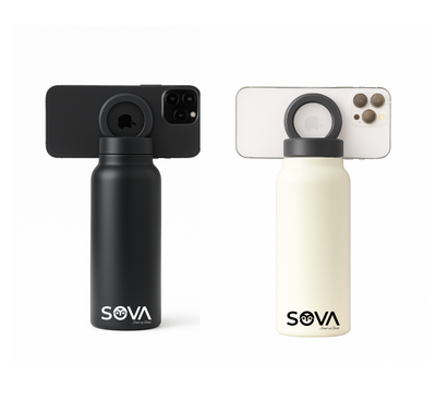 Sova Hydro Vannflaske med Magnetisk Telefonholder 2x700ml
