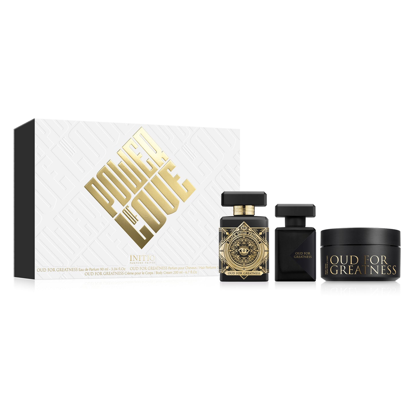 Oud For Greatness Initio Christmas Set 2025 90ml + 50ml + 200ml Parfyme Sett