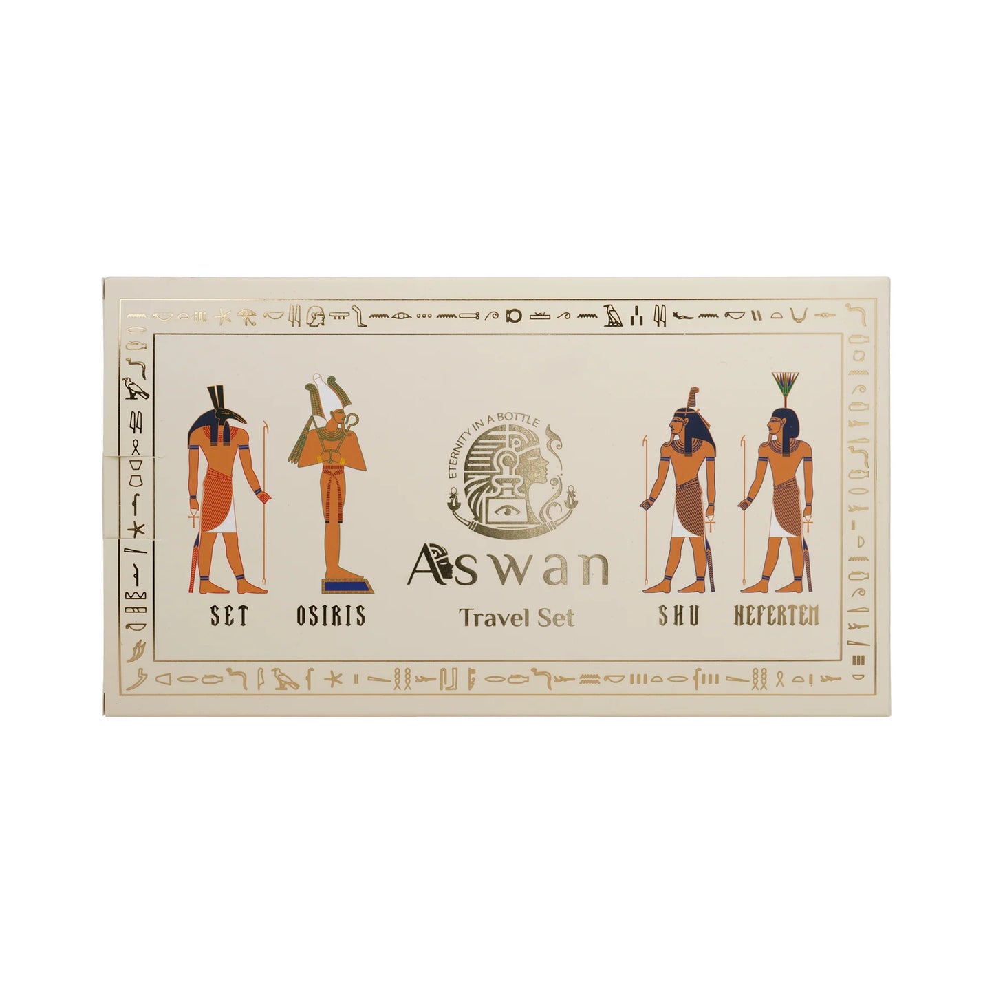 Aswan Travel Set – Set • Osiris • Shu • Nefertem 4 × 15ml