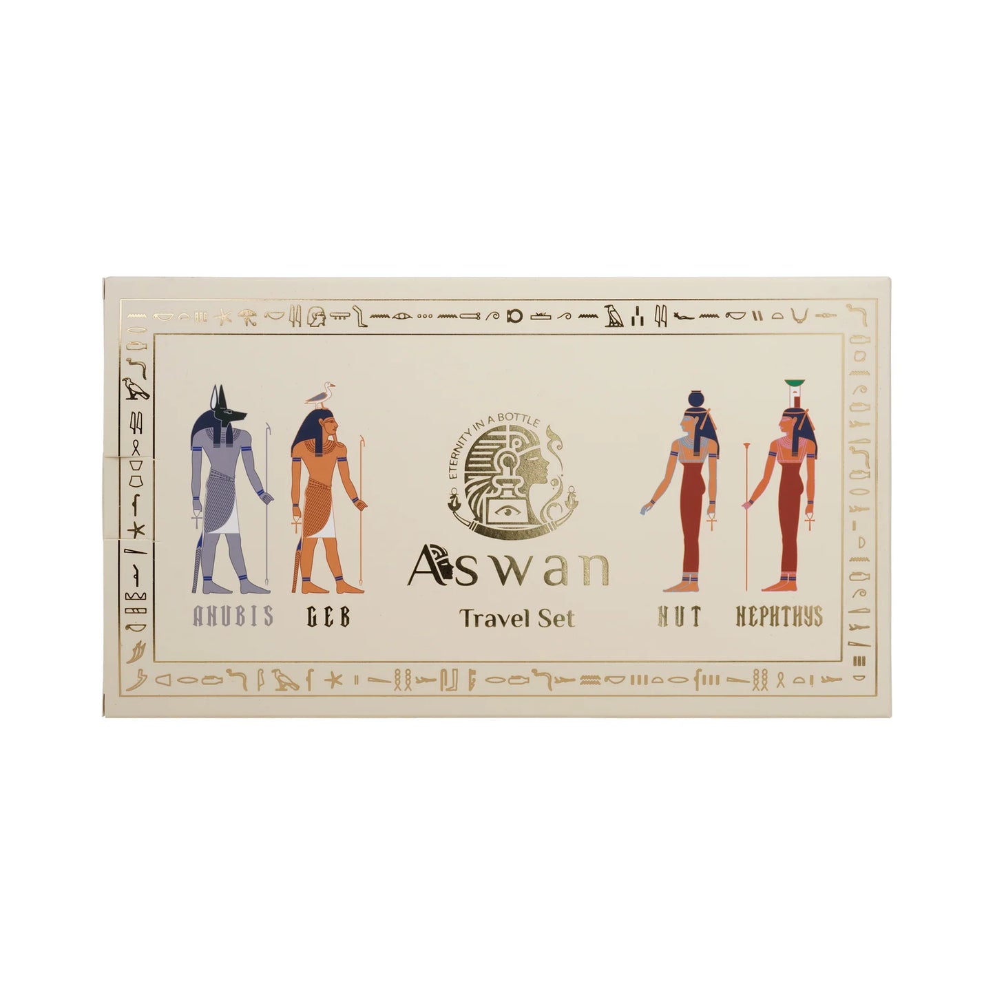 Aswan Travel Set – Anubis • Geb • Nut • Nephthys 4 × 15ml