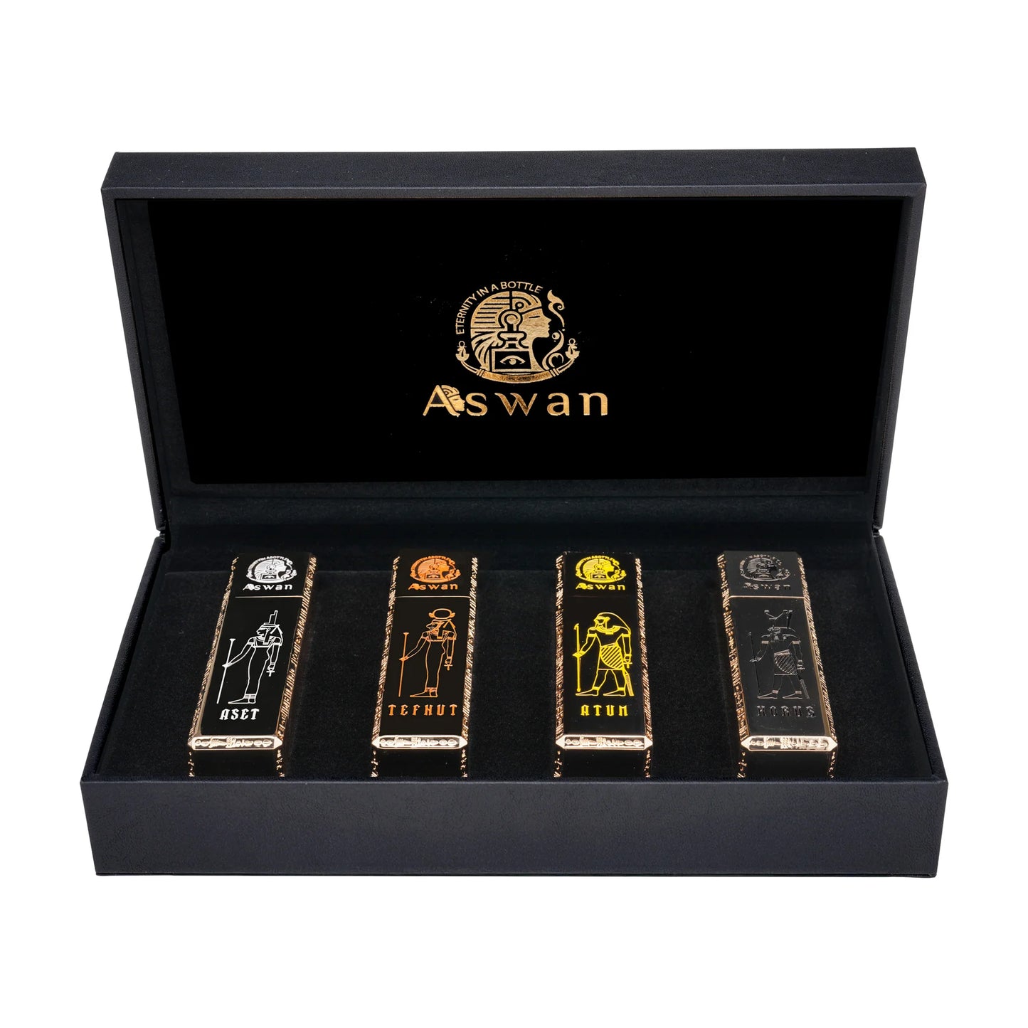 Aswan Travel Set – Aset • Tefnut • Atum • Horus 4 × 15ml