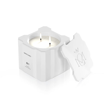 Mind Games B1 White King Cherry Sandalwood 10oz Luxury Candle 283g