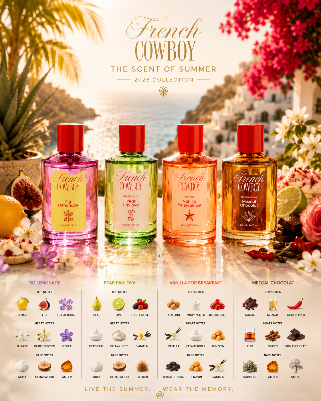 French Cowboy All Fragrances Eau de Parfum 4x100ml