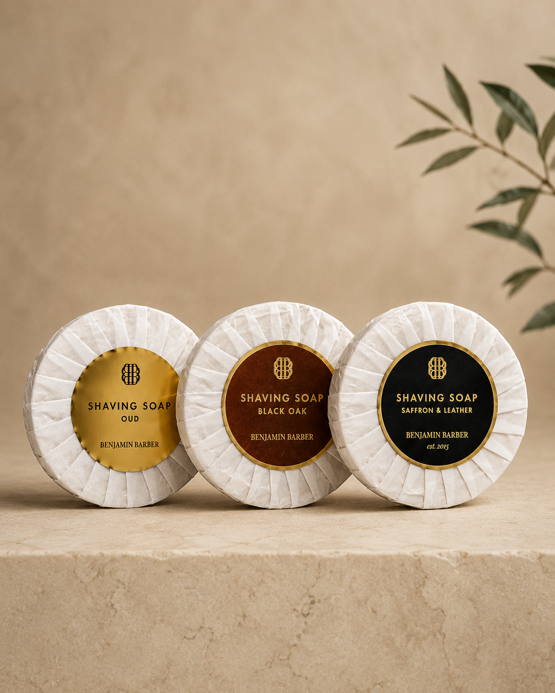 Benjamin Barber Shaving Soap Kit 3x100g
