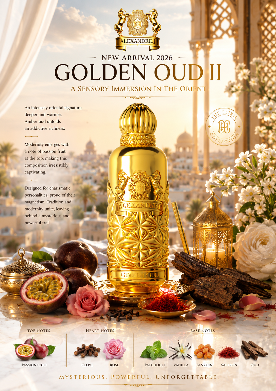 Golden Oud II Elixir Alexandre.J Eau de Parfum 100ml