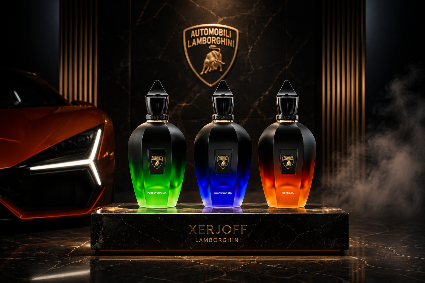 Xerjoff × Lamborghini Collection – Avanguardia, Fierezza & Perseveranza 3x100ml