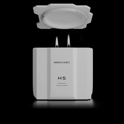 Mind Games H5 White Queen Tobacco Tonka Bean 10oz Luxury Candle 283g
