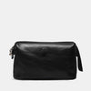 Benjamin Barber Black Leather Toilet Bag