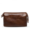 Benjamin Barber Brown Leather Toilet Bag