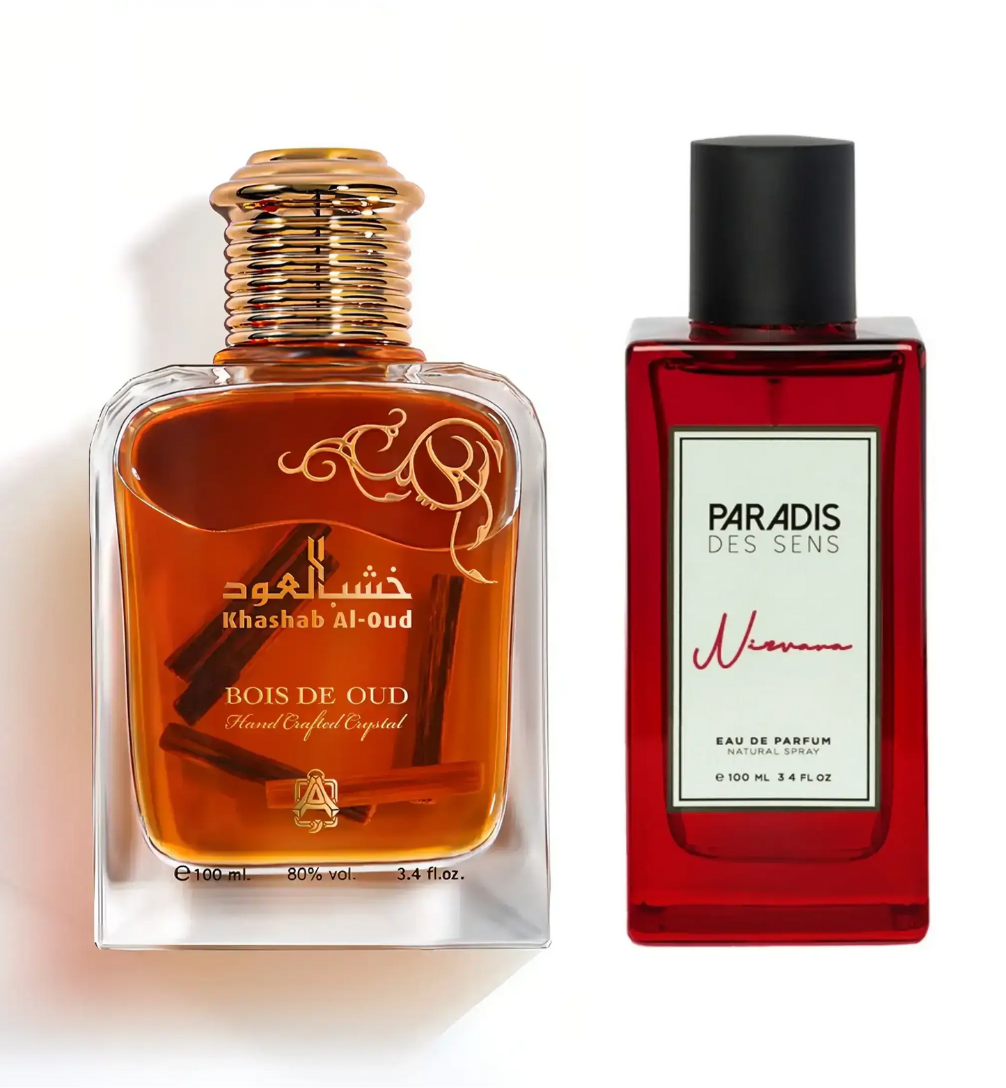 Bois De Oud (Khashab Al-Oud) & Paradis Des Sens – Nirvana Eau de Parfum 2×100ml