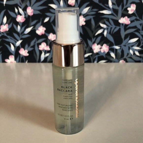 Miriam Quevedo Mini Dose Black Baccara Hair Texturizing Wave Mist with Rose Gold 30ml