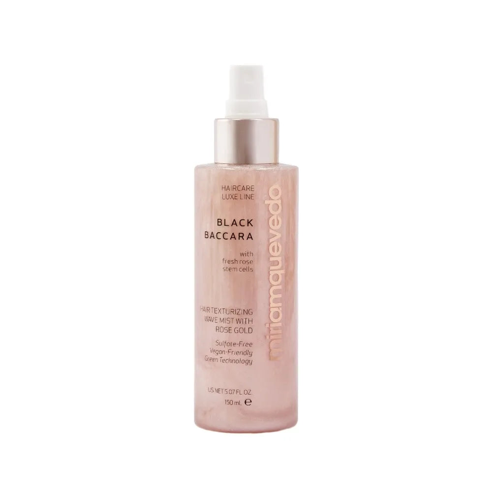 Miriam Quevedo Mini Dose Black Baccara Hair Texturizing Wave Mist with Rose Gold 30ml