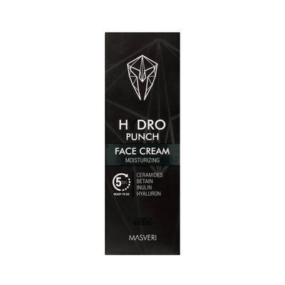 Masveri Fuktighetsgivende Ansiktskrem For Menn Hydropunch 75 ml- Tuxedo.no - Nettbutikk - On Demand Barbers Oslo Norway