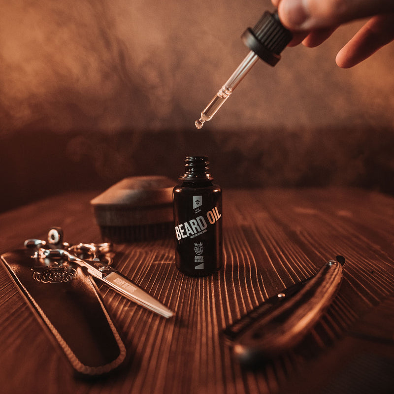 Angry Beards Skjeggolje Jack Saloon 30 ml- Tuxedo.no - Nettbutikk - On Demand Barbers Oslo Norway