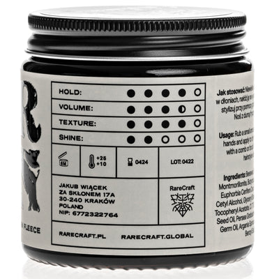 ON DEMAND BARBERS - Harden Golden Fleece Rarecraft Clay Hår Pomade 100g
