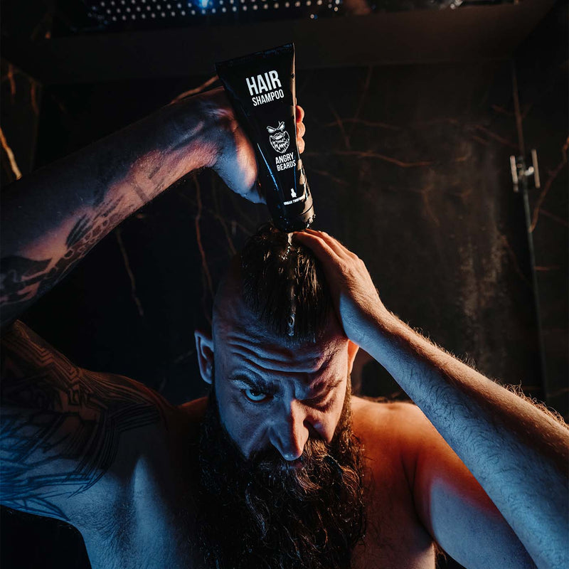 Angry Beards Urban Twofinger Hårsjampo 230ml - Tuxedo.no - On Demand Barbers - Nettbuttik Oslo Norway Barbershop